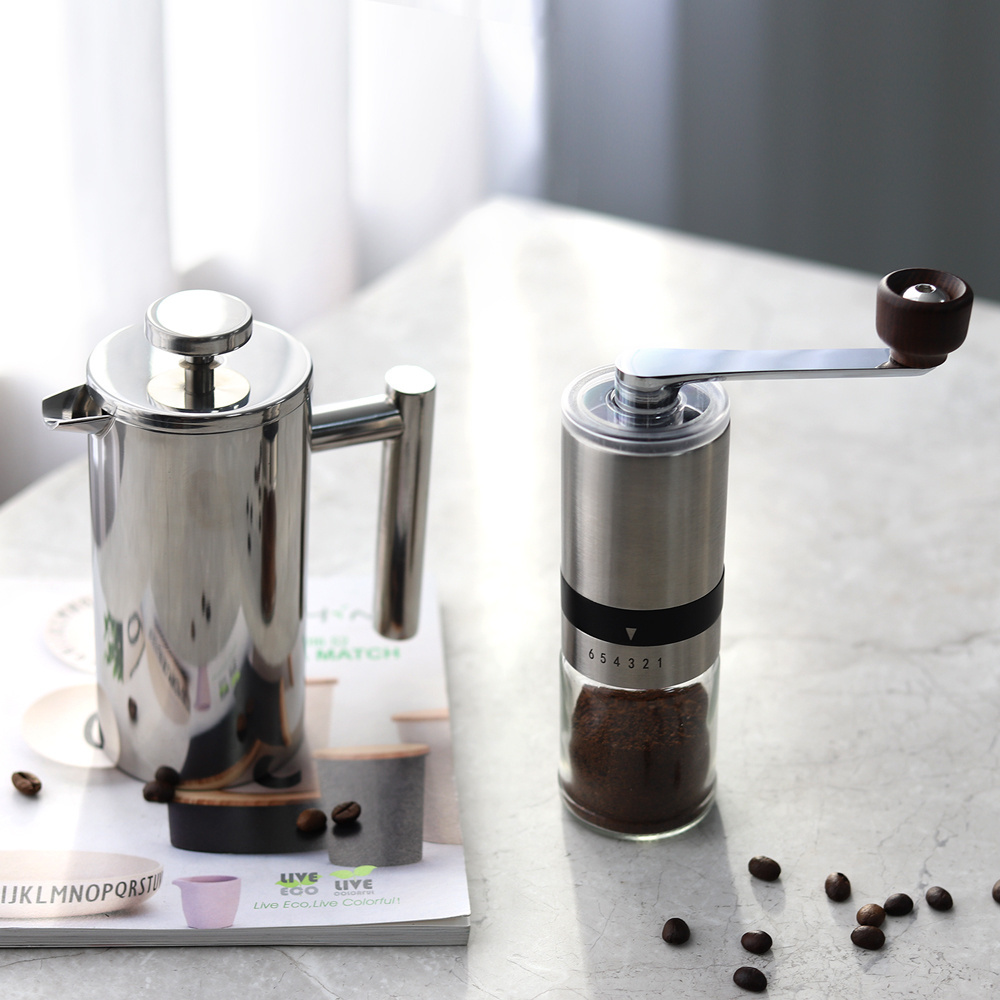 Chinagama coffee grinder set with Pour Over Coffee Maker filter kettle manual coffee grinder