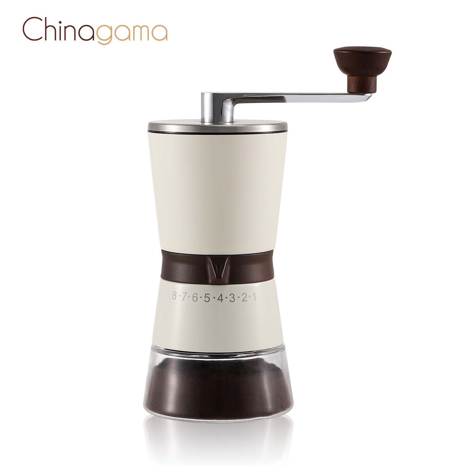 IF design award adjustable manual coffee bean grinder with stainless steel burr hand coffee grinder mill