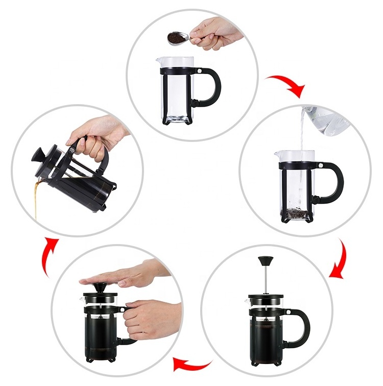 Hot Sale 350ml Coffee & Tea Accessories Tools Prensa Francesa Barista Coffee Press