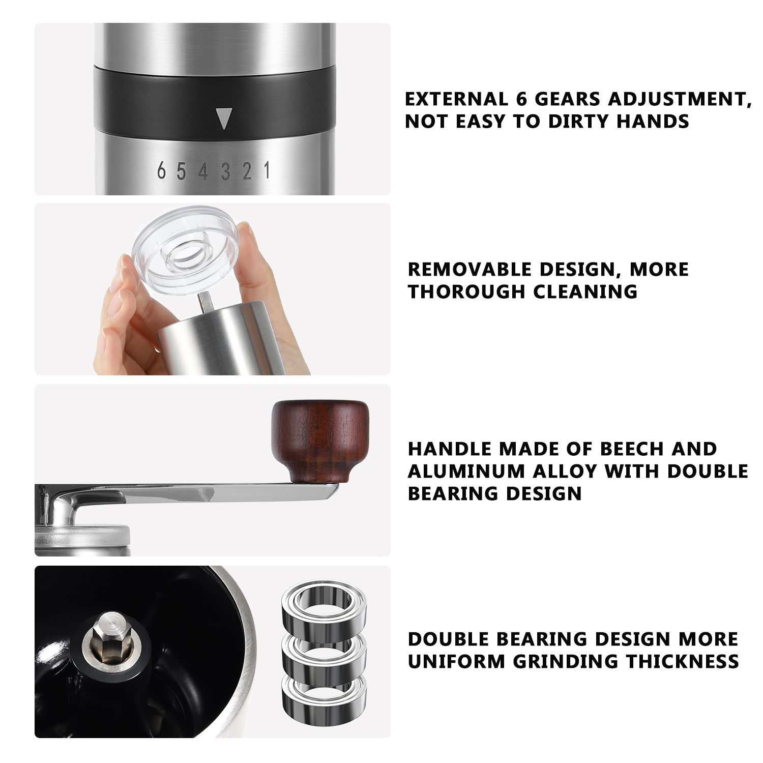 Hot Sale customable LOGO Pour Over Coffee Maker grinder pot Table Gifts coffee Set with 100% High Premium Gift Box Packaging