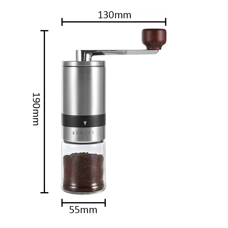 New LFGB  Colorful Mini and Home Hand Portable Manual Coffee Grinder for Coffee Beans Machine