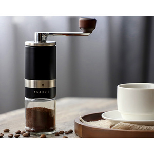 High Quality Kitchen Gadgets Top Seller 304 Stainless Steel Ceramic Burr Hand Coffee Bean Grinder Manual with Commercial