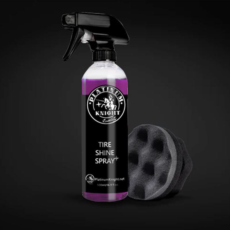 Ceramic wheel cleaner automotive protective agent spray coating and tire coated tire gloss spray