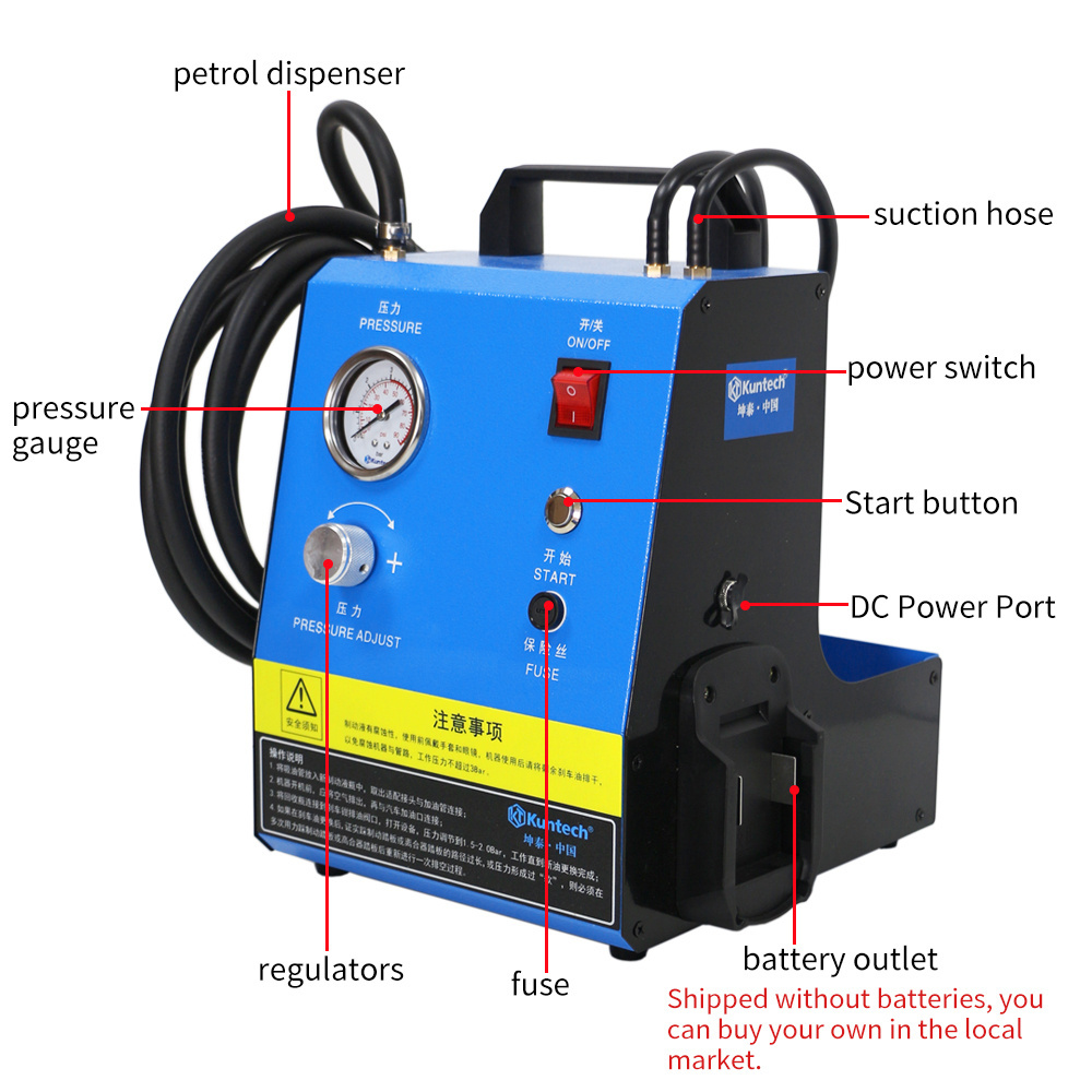 Automotive Brake Bleeder Kit 100V-240V Electric Brake Bleeding Device Electric pulse type brake fluid oil changer