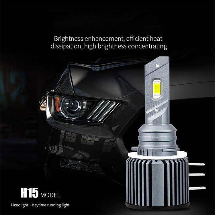 H15 LED Canbus No Error High Beam DRL Car Headlight Bulbs 6000K h15 Led For BMW Benz VW Volkswagen Golf MK7 Ford Skoda Mazda