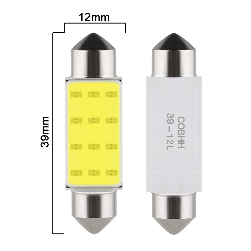 C5W LED Bulb C10W Festoon 31/36/39/41/42mm 12V 24V COB 6500K White Car Interior Dome Reading Lights Trunk License Plate Lamp