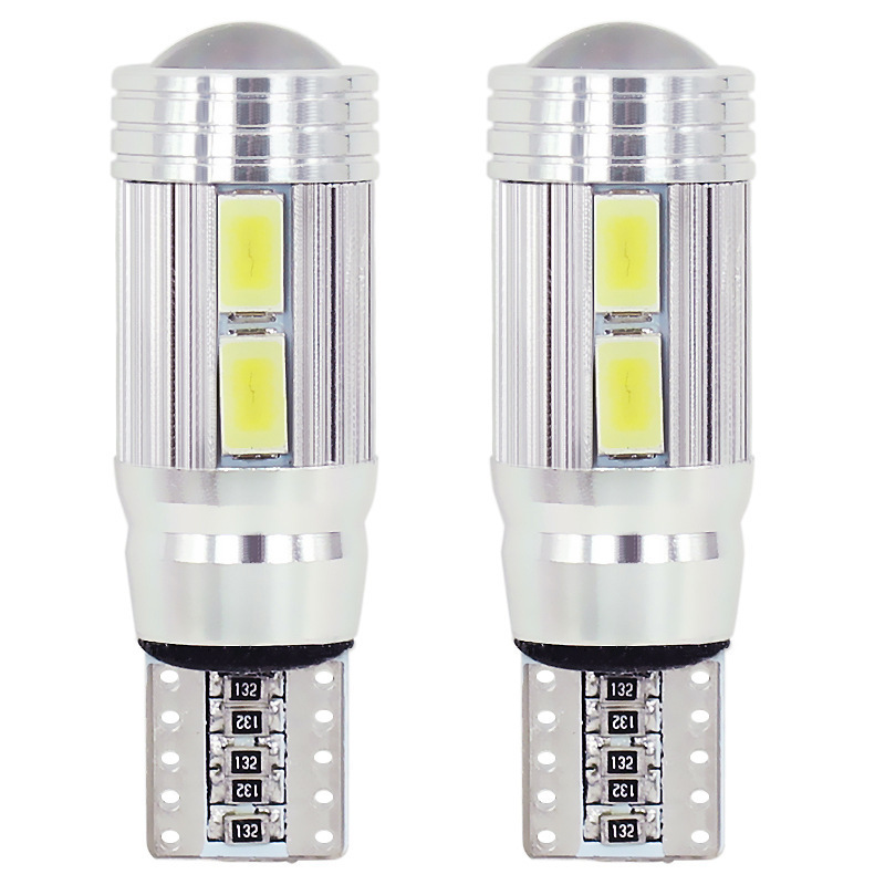 Car Led T10 Canbus 194 W5W 10SMD 5630 Lens Light Bulb No Error  Lights Parking Width Clearance Wedge Corner Lighting DC12V