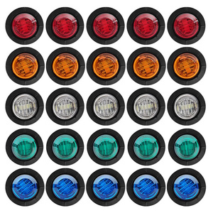 Car Caravan Truck Trailer Side Marker Lights LED Van Bus Clearance Light DRL 12V/24V 3SMD 3/4" for Volvo Trucks Parts Universal