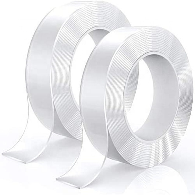 Nano Double Sided Tape Heavy Duty Washable Traceless Double Sided Nano Tape Clear Adhesive Nano Tape for Wall