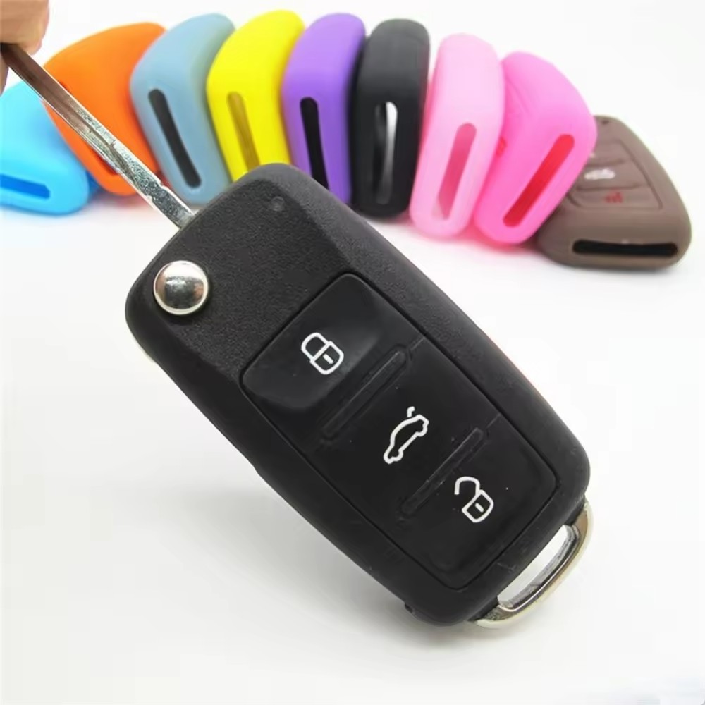 Protective Silicone Remote Car Key Case Cover for Volkswagen VW POLO Tiguan Passat B5 B6 B7 Golf EOS Scirocco Jetta MK6 Octavia