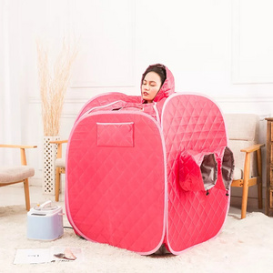 Customizable Spa Foldable Full Spectrum Salt Stone Far Infrared Sauna Room 2 Persons For Women