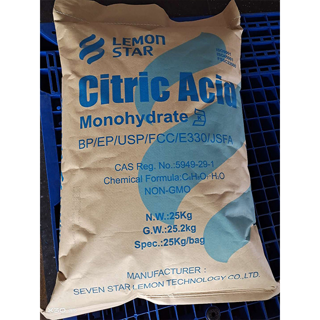 7 STAR China Citric Acid Monohydrate food grade Cas No 5949-29-1 CAM-citric acid monohydrate