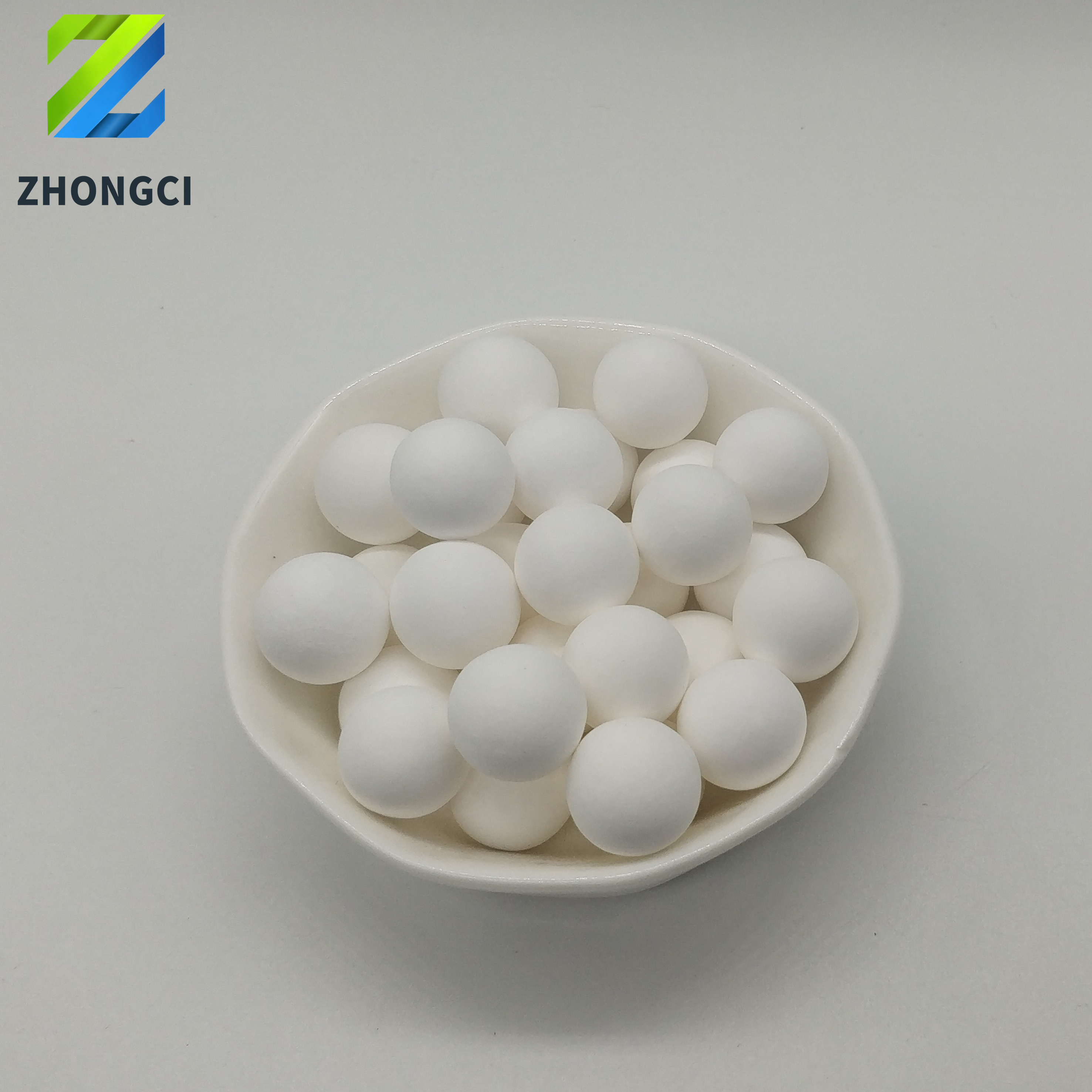 high hardness high alumina ball for ceramic 1/4'' 99% Alumina Support Media White Ceramic Balls Sample Available