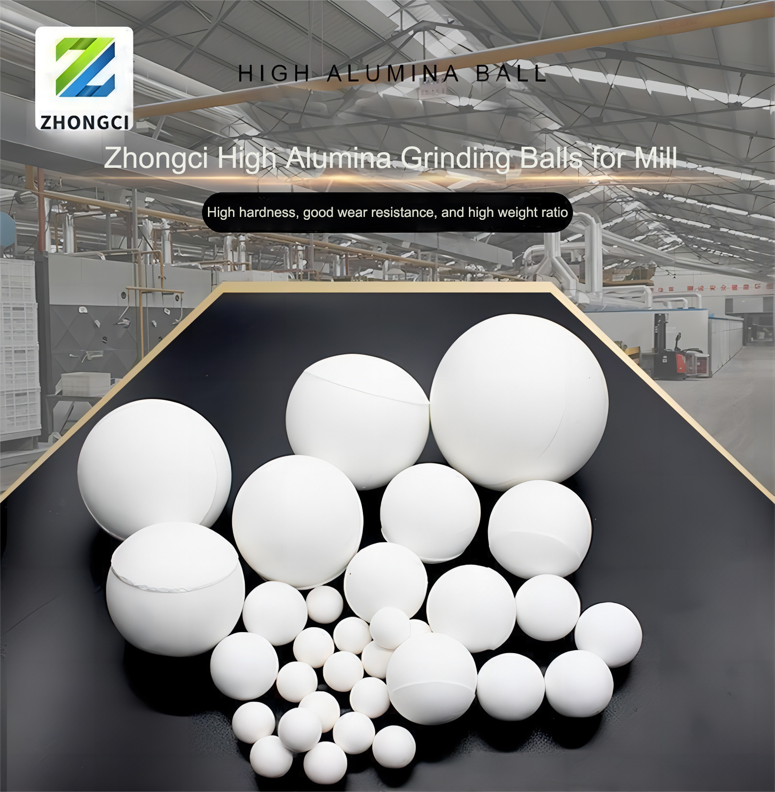 Zhongci Ceramics Manufacturer alumina grinding media alumina micro spheres as grinding media in ball mill price alumina