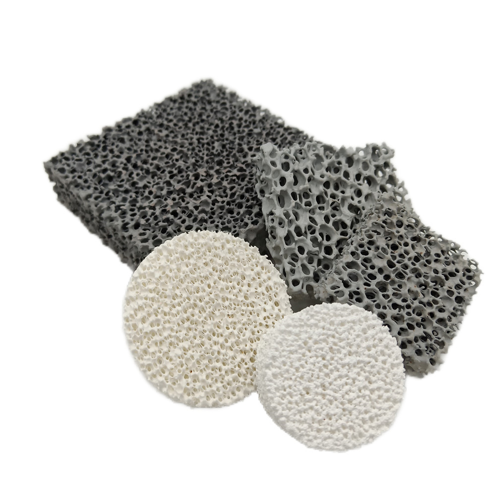 Manufacturer honeycomb sic ceramic Selling Casting Foam Filters Porous Foam Ceramic Filter Plate