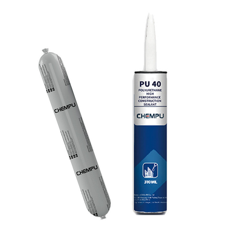 CHEM PU-PU40  Flexible & Paintable Concrete Caulk Polyurethane Construction Adhesive and Sealant, 10.1 oz, Black