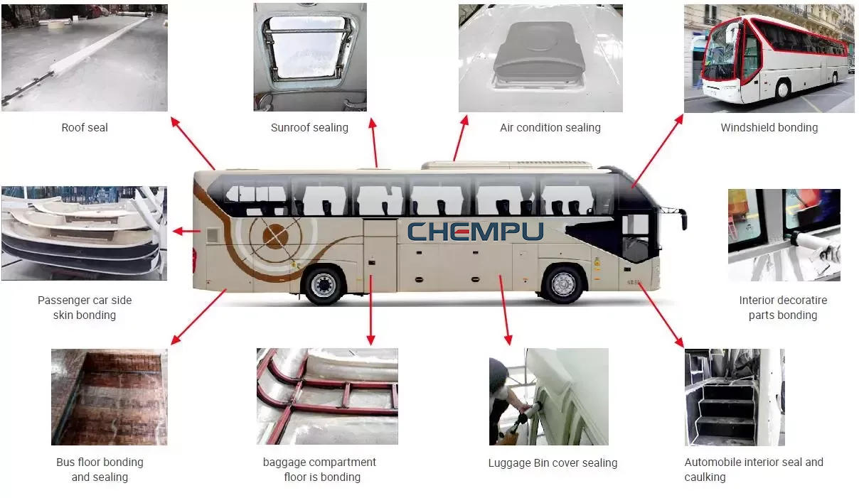 High strength glue glass sealant car body polyurethane adhes