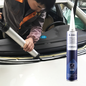 Black Auto Glass Polyurethane Sealant Windshield Glass Repair Glue for Car Sunroof and Side Windows