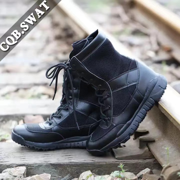 Black Tactical Boot Waterproof Boot Super Light Weight Outdoor Training Boot