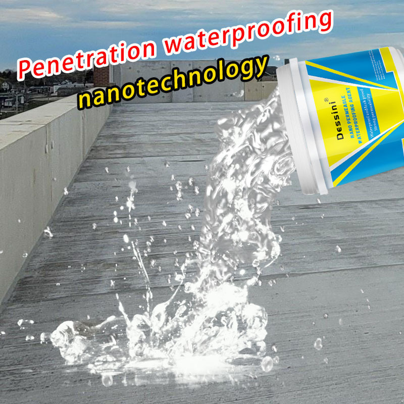 Nano waterproof penetrating agent concentrated liquid coating suitable for exterior walls