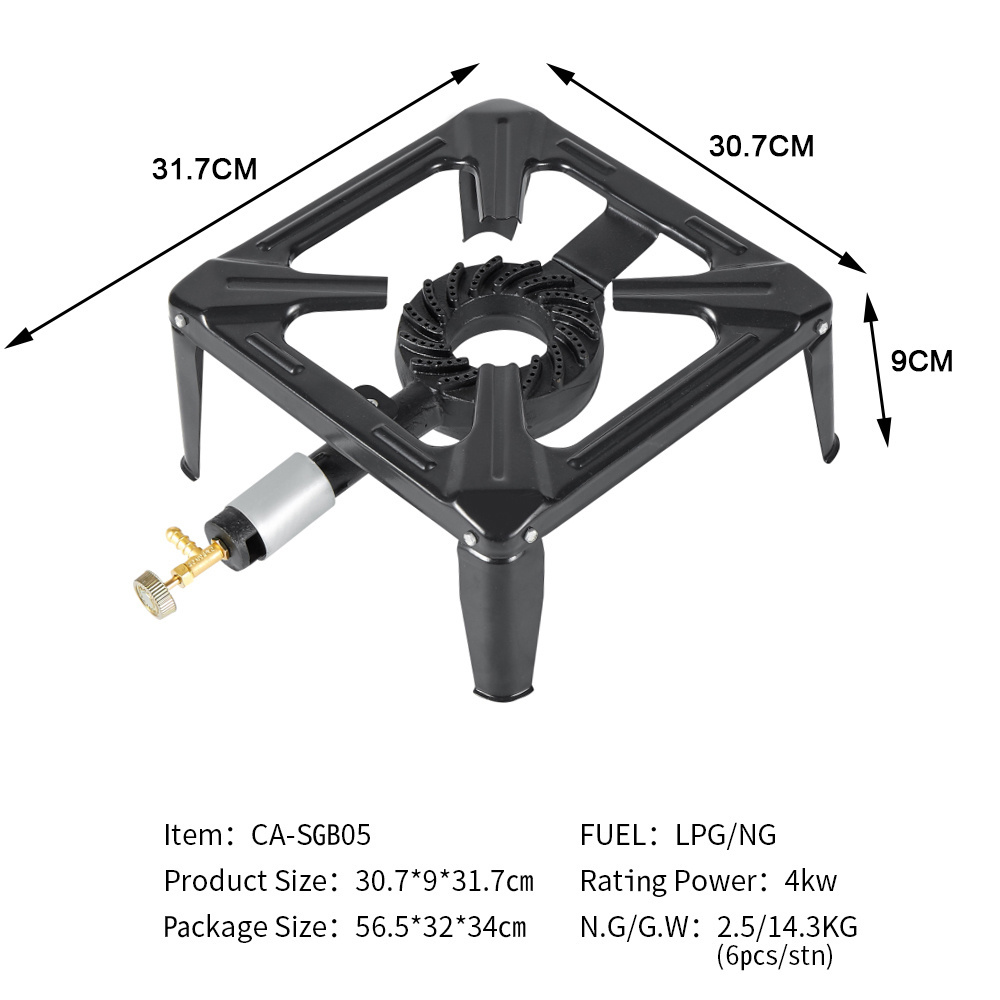 Propane LP Super Gas Stove Cooktop  Double Burner Range - Camping Outdoor