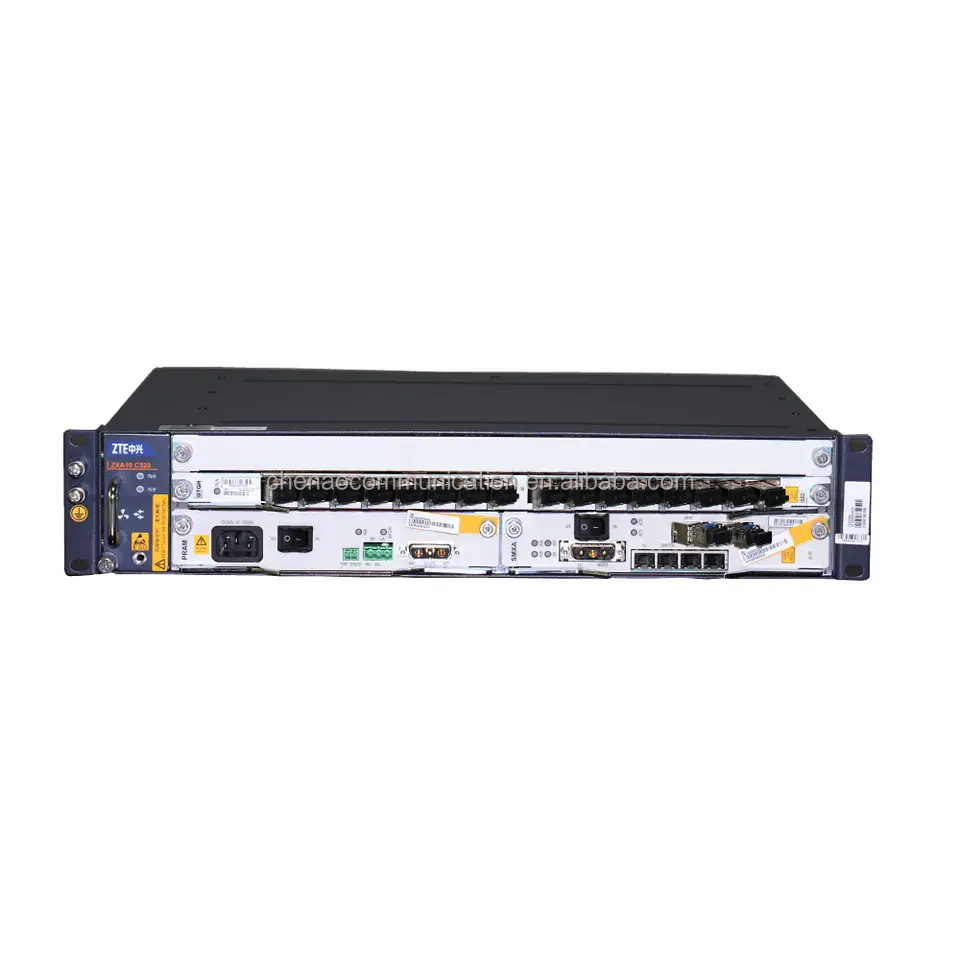 ZTE 4G Base Station ZXA10 C320 Dual Power Chassis 2xSMXA/1 Main Control Board OLT GPON Fiber Optic Equipment olt gpon zte c320