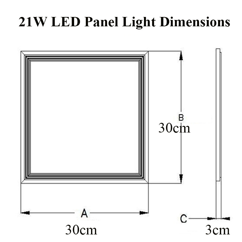 21W High Lumen Ceiling Light 300x300 30x30 2x2 Slim Backlight Flat Wall Frame Led Panel China Led Panel Light Ceiling,Led Panel