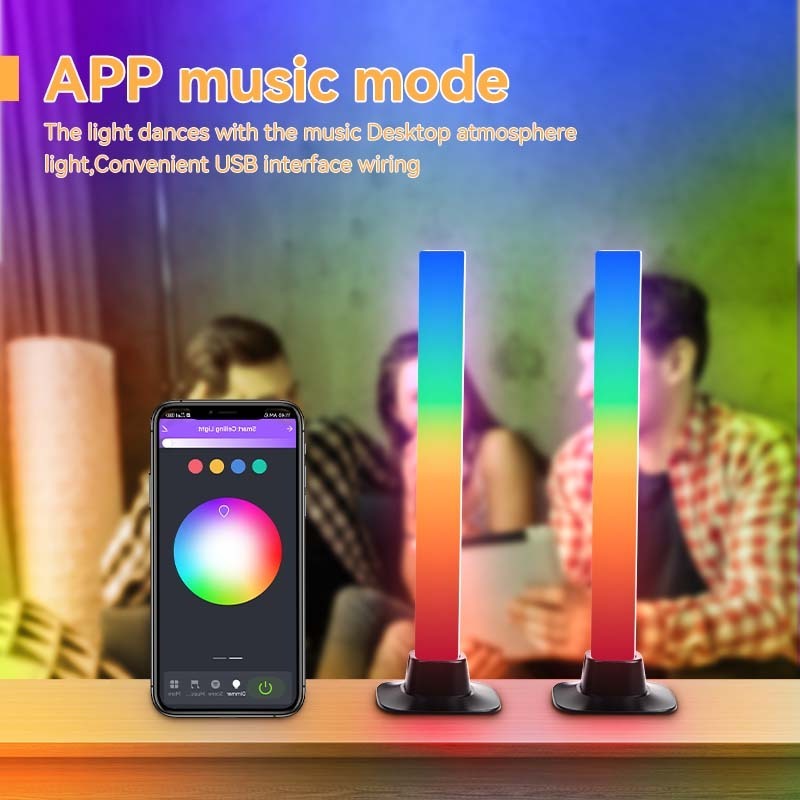 RGB decorative lighting indoor computer atmosphere smart strip lamp,smart light bars,smart home lights/smart gaming lights