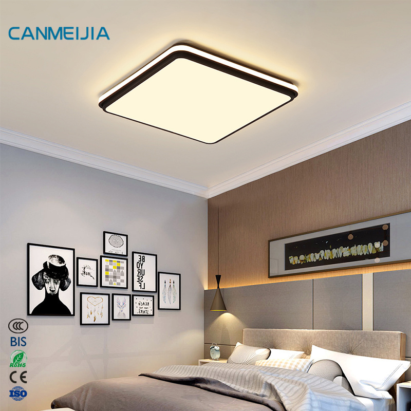 lampara techo Designer Luxury Black Gold Flush Mount Lamp Fixtures Fancy Ceiling Light Modern,Bedroom Light,Led Light Ceiling