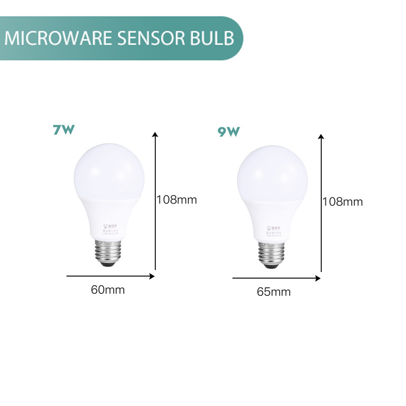 3W 5W 7W 9W E27 220V SKD Sound Sensor Lighting Induction Bombilla PIR Motion Sensor Smart Motion Sensor Light Led Bulbs