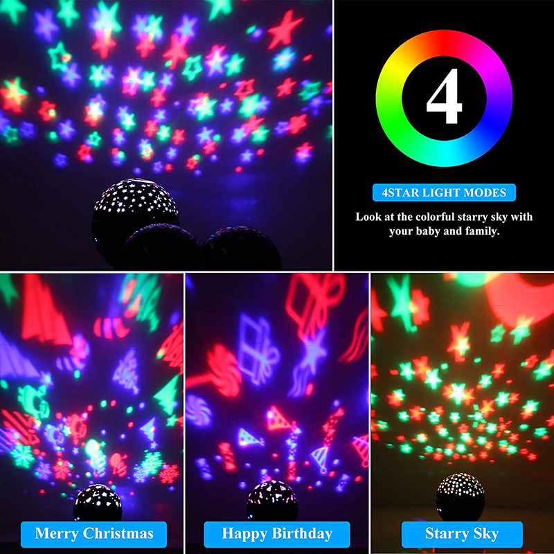 Kids Baby Room Lamp USB Smart Sensor Galaxy Starry Led Sky Star Light Galaxy Projector Lamp Night Light,Galaxy Projector