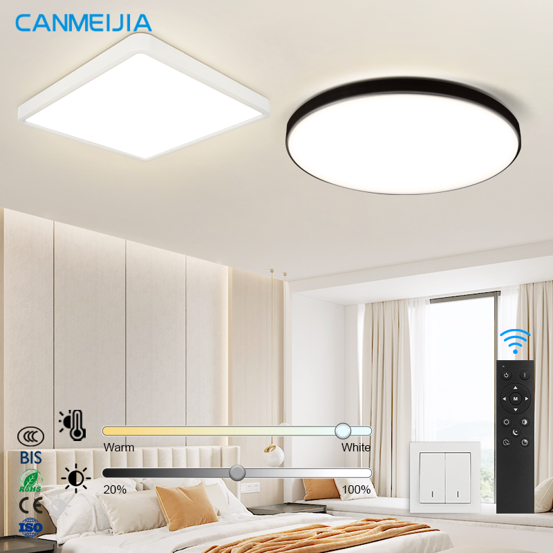 Surface Mounted Round Square Dimmable LED Ceiling Light With Remote Control For Living Room/Ceiling lights/Led Ceiling Light