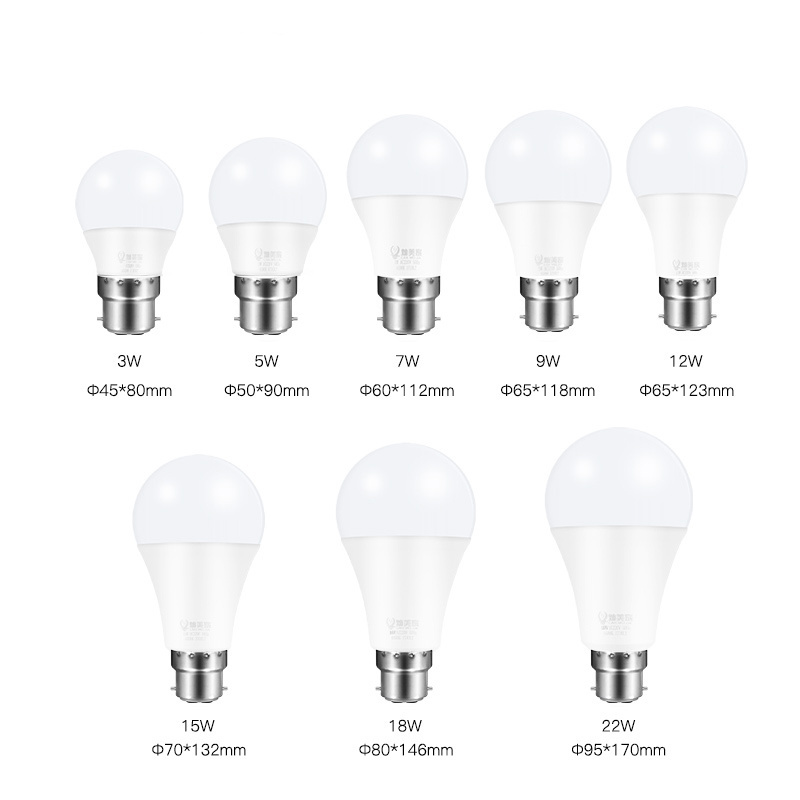 9W 830LM E27 B22 220V A60H 6500K Cold White Led+Bulb+Lights Lamparas Led bulb Raw Material 9 Watt Driver 9W Led Bulb2