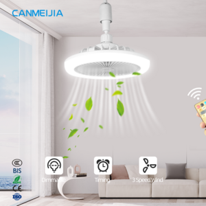 For Living Room Modern Simplicity Multifunctional Adjustable Ceiling Fan With Light/Lighting Fan/Remote Control Fan Light Bulb