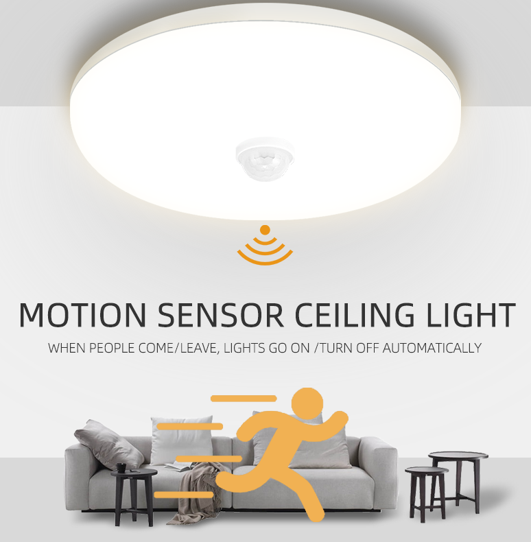 UFO Sensor Smart LED Ceiling Lights 15W 20W 30W 40W Industrial LED Light Smart PIR Sensor Lighting Modern Led Ceiling Lamp