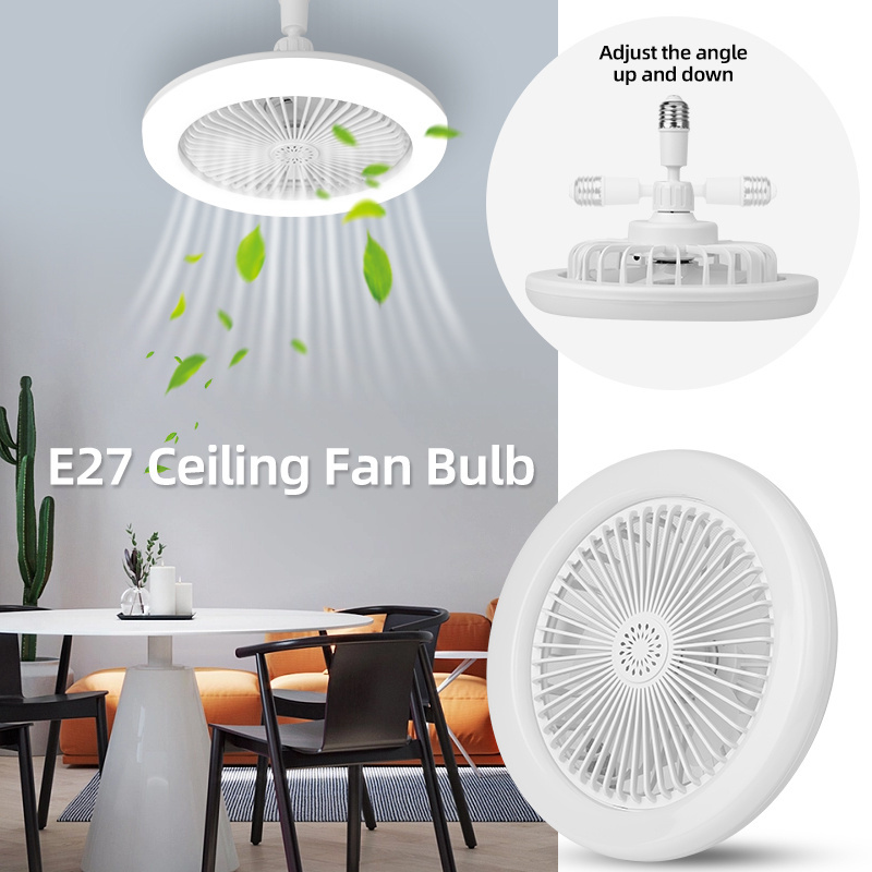 For Living Room Modern Simplicity Multifunctional Adjustable Ceiling Fan With Light/Lighting Fan/Remote Control Fan Light Bulb