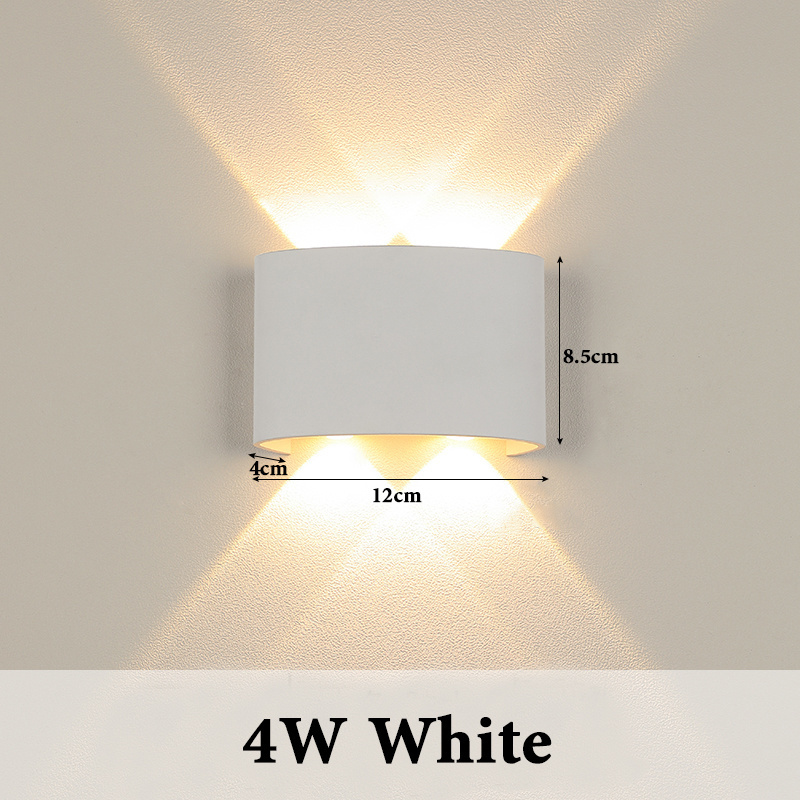 4W UP And Down Living Room Bedside Reading Light Plug In Wall Mounted Decorative Indoor Sconce Modern Led Wall,Wall Light