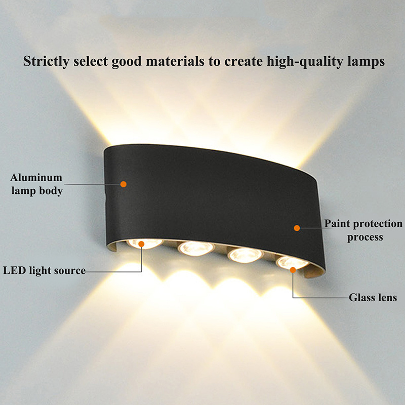 Outdoor White Exterior Garden Wall Bracket Light Fitting IP65 Battery Operated Led Outdoor Lights Wall,Led Wall Light