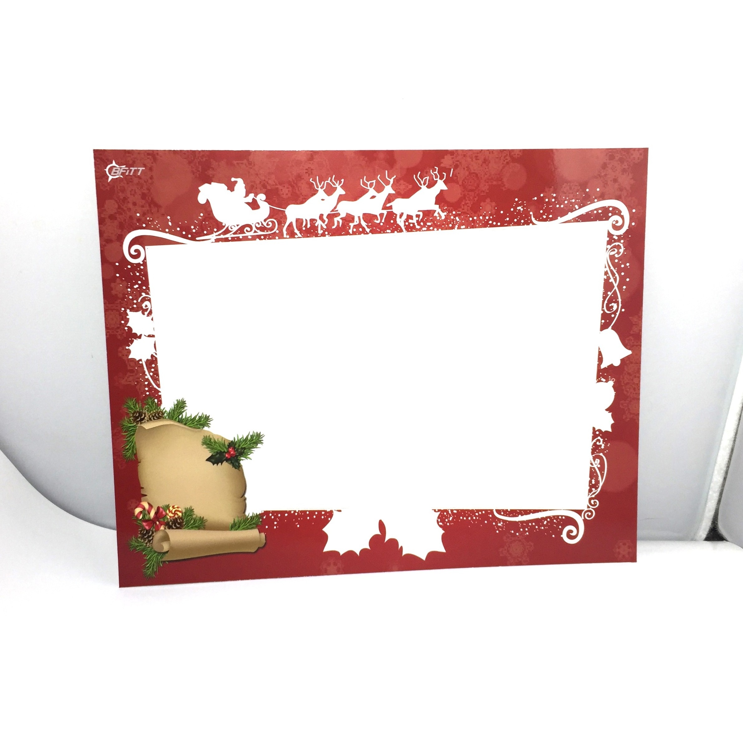 Add your logo Christmas gift paper family photo frame ,4x6 cardboard paper picture frame custom your design