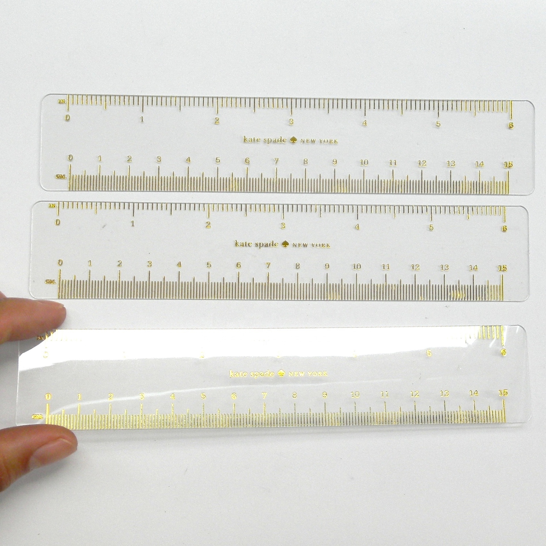 OEM Factory gold stamping print logo clear pvc plastic ruler,  Transparent flexible pvc ruler and paper rulers