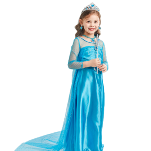 Costume party dress Snow princess stage performance long dress Elsa girls performance dance dress