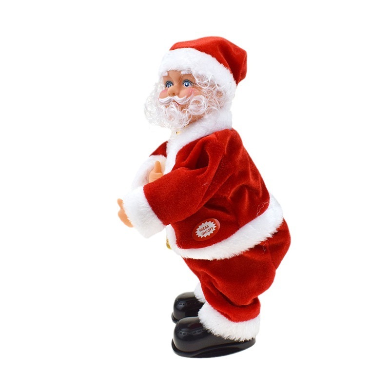 New Electric Hip Twisting Santa Claus With Music Christmas Children'S Gift Plush Toys