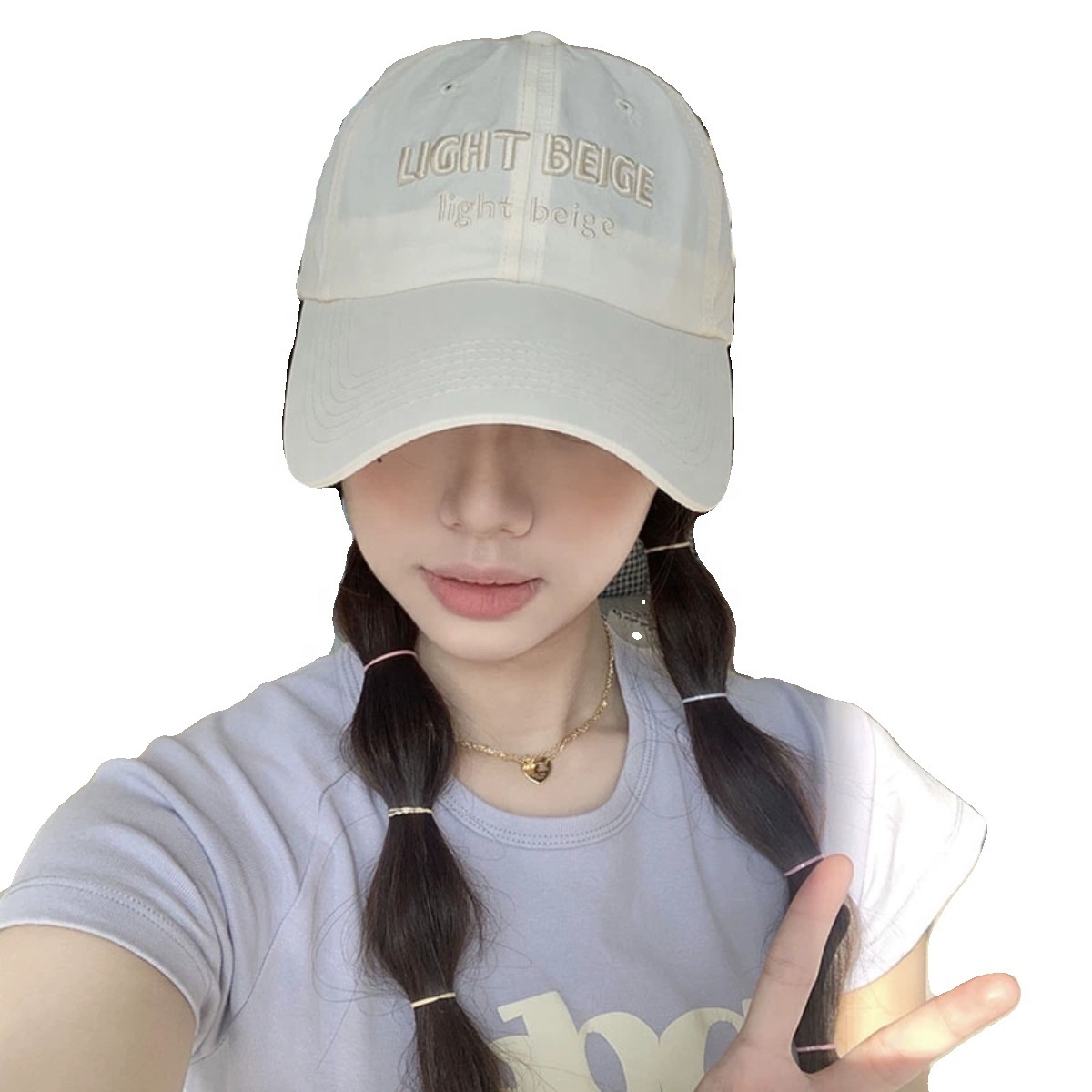 Baseball hat women's new quick-drying hat Macaron color big head around the face small cap wide hat shade men