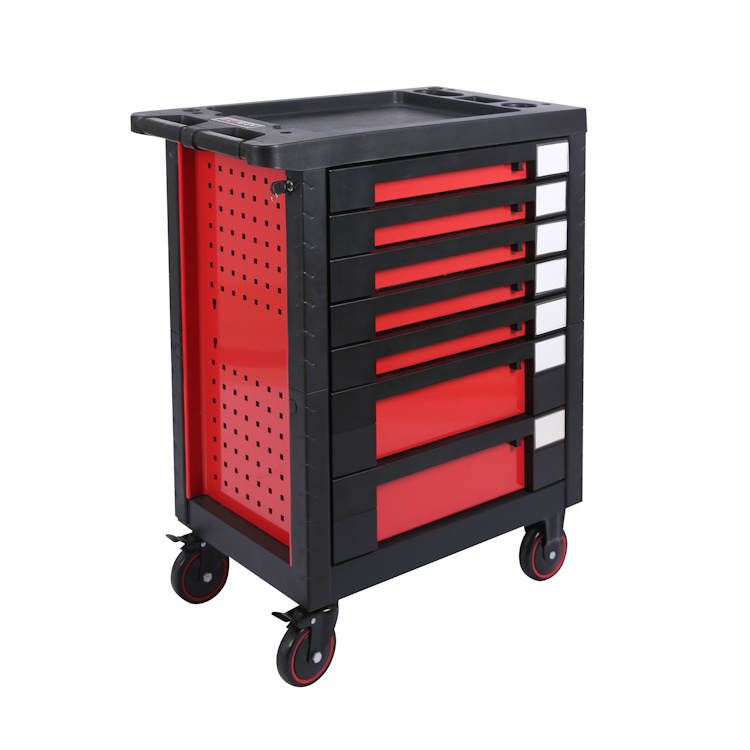 CD-3070plus  toolbox with 7 drawers stainless steel workshop roller tool trolley set drawer tool cabinet with casters