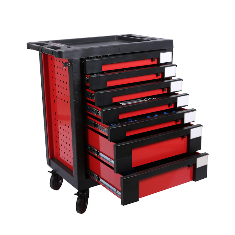 CD-3070plus  toolbox with 7 drawers stainless steel workshop roller tool trolley set drawer tool cabinet with casters