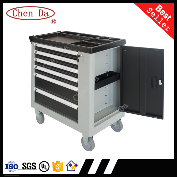 2021 new desgin professional steel box / tool trolley with stainless top and 220pcs tools