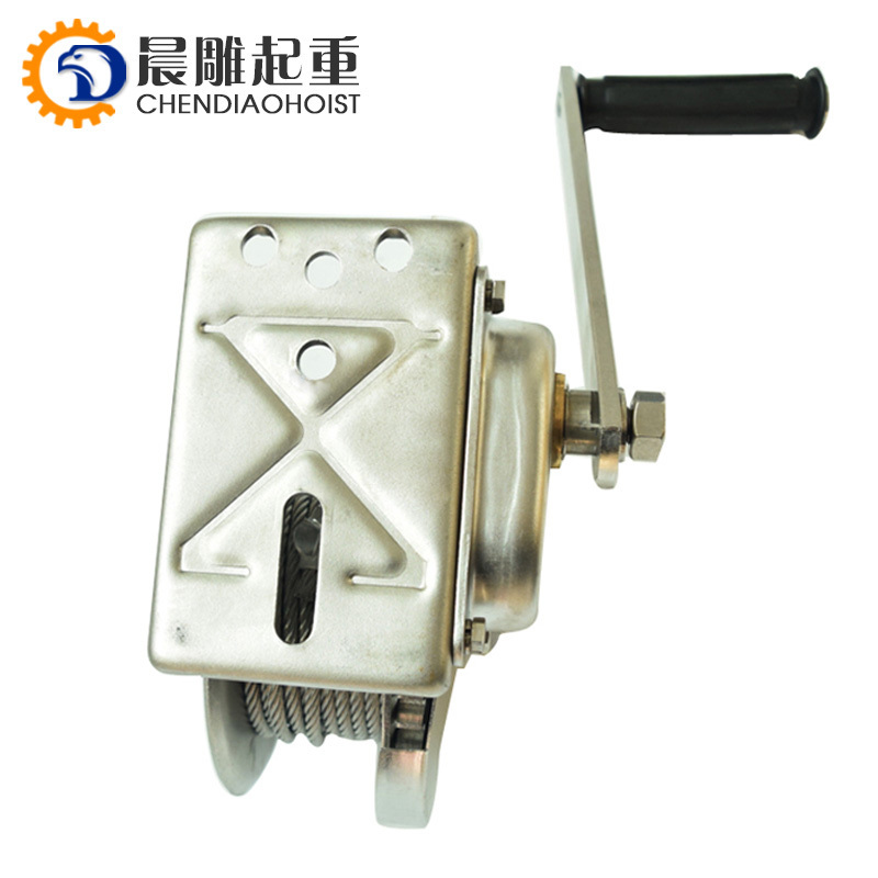 manual mini hand anchor winch hand stainless steel winch