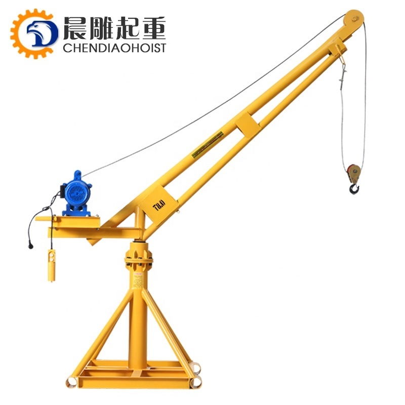 20 Years Factory Sale 60m 1000kg Mini Lifting Crane /Swing Arm Hoist