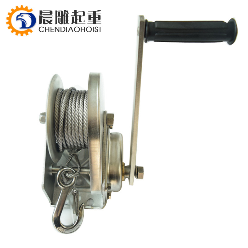 manual mini hand anchor winch hand stainless steel winch