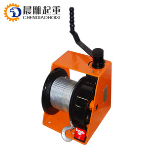 High-performance portable worm gear winch/manual winch/hand operated winch